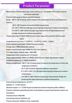 High Accuracy UNIVO UBW500Y Temperature Sensors Transmitters with Digital Calibration