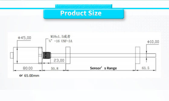 UNIVO UBCZ-1000Y Magnetic Displacement Position Sensor for Liquid Level Measurement
