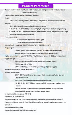 OEM Support UNIVO UBW400Y High Precision Range Probe for Temperature Transmitter Sensors