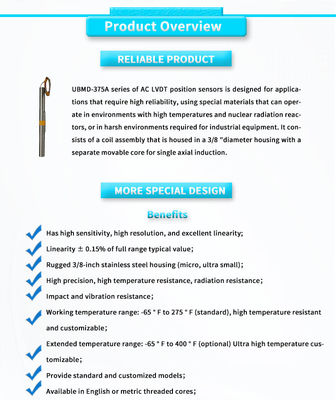 Customized Support OEM UNIVO High-Temperature High-Voltage Linear Displacement Sensor