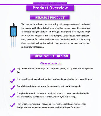UBTE600Y RS485 Agricultural Smart Farm Soil Moisture Conductivity Sensor
