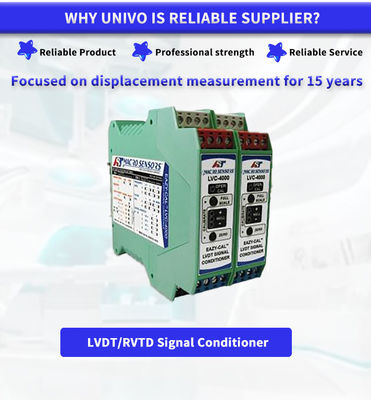 9-30V DC Power Input LVC4000 UNIVO Y LVDT RVDT Displacement Sensor Signal Conditioner