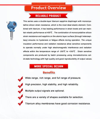 UBST-100Y Sapphire Universal Series GP AP VG Hydrogen Pressure Sensors Transmitters
