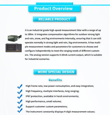 UBJG-04 Micro Laser Distance Sensor Rangefinder With 180m Range And Digital Display Instrument