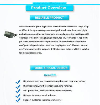 UNIVO 100m UBJG-03Y Laser Sensor for Traffic Flow Statistics and Collision Detection