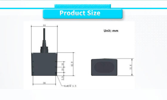 UNIVO 100m UBJG-03Y Laser Sensor for Traffic Flow Statistics and Collision Detection