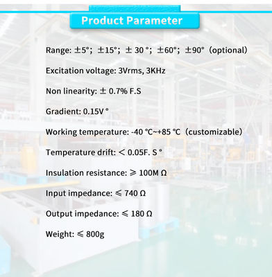 UBRV-SY Rotary Variable Differential Transformer RVDT Sensors With 3°0 Range