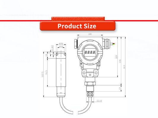 Long Range UBPT500-601TSY Liquid Level Transmitter For Industrial Applications
