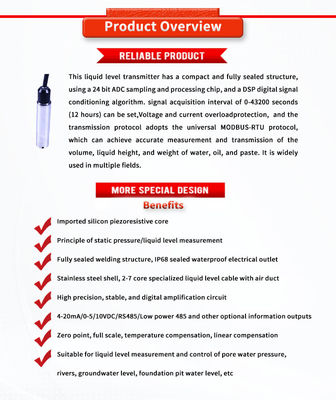 Oil Level Transmitter For Monitoring Position And Liquid Level Measurement Range 0.5-100m