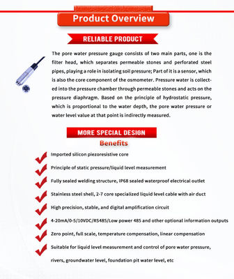 Customizable Liquid Level Gauge Sensor With 0.25%FS Comprehensive Accuracy