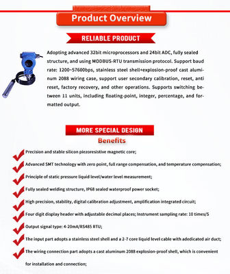 Long Range UBPT500-601TSY Liquid Level Transmitter For Industrial Applications